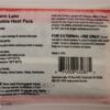 Heat pack prescription medication labels