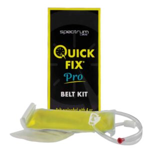 Quick Fix pro belt kit pictured in front of the box