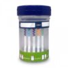 test strips on urine cup