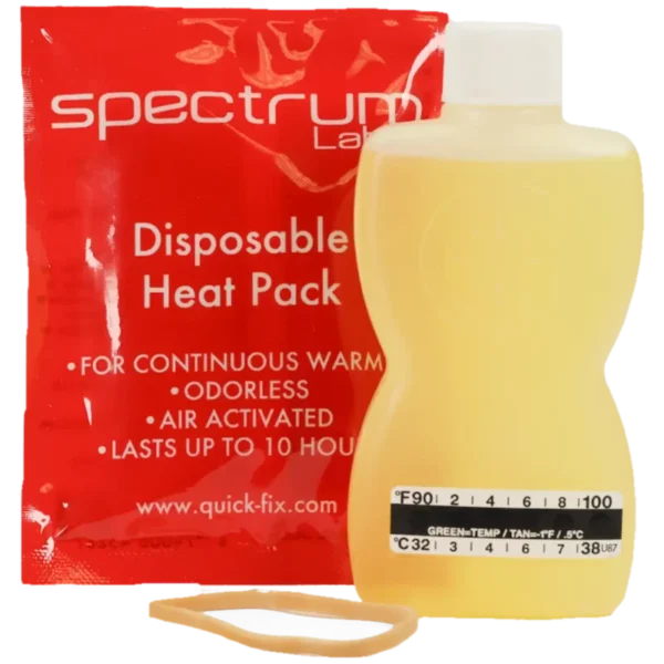 The inside content of the Quick Fix synthetic urine kit