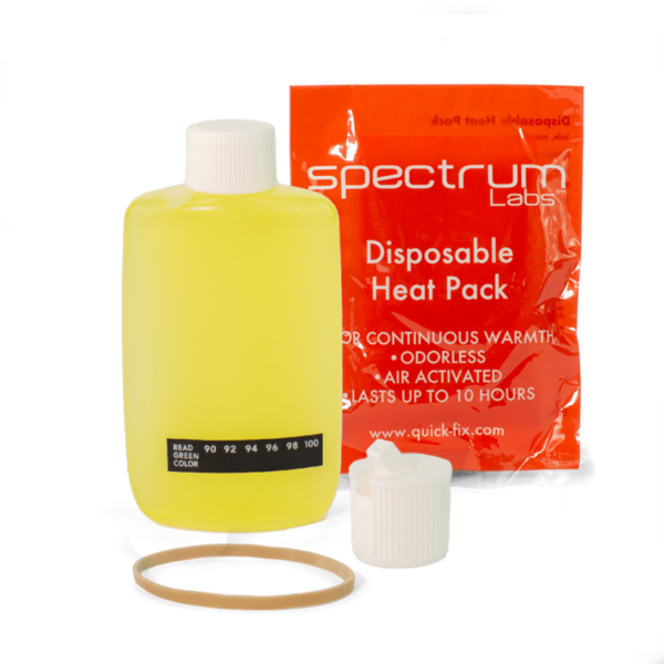 A bottle of pre mixed Quick Fix synthetic pee