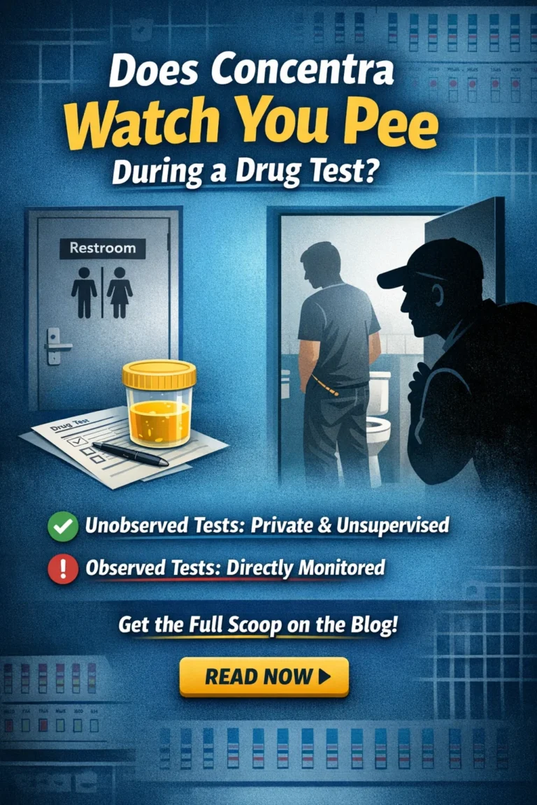 Does Concentra Watch You Pee for a Drug Test?
